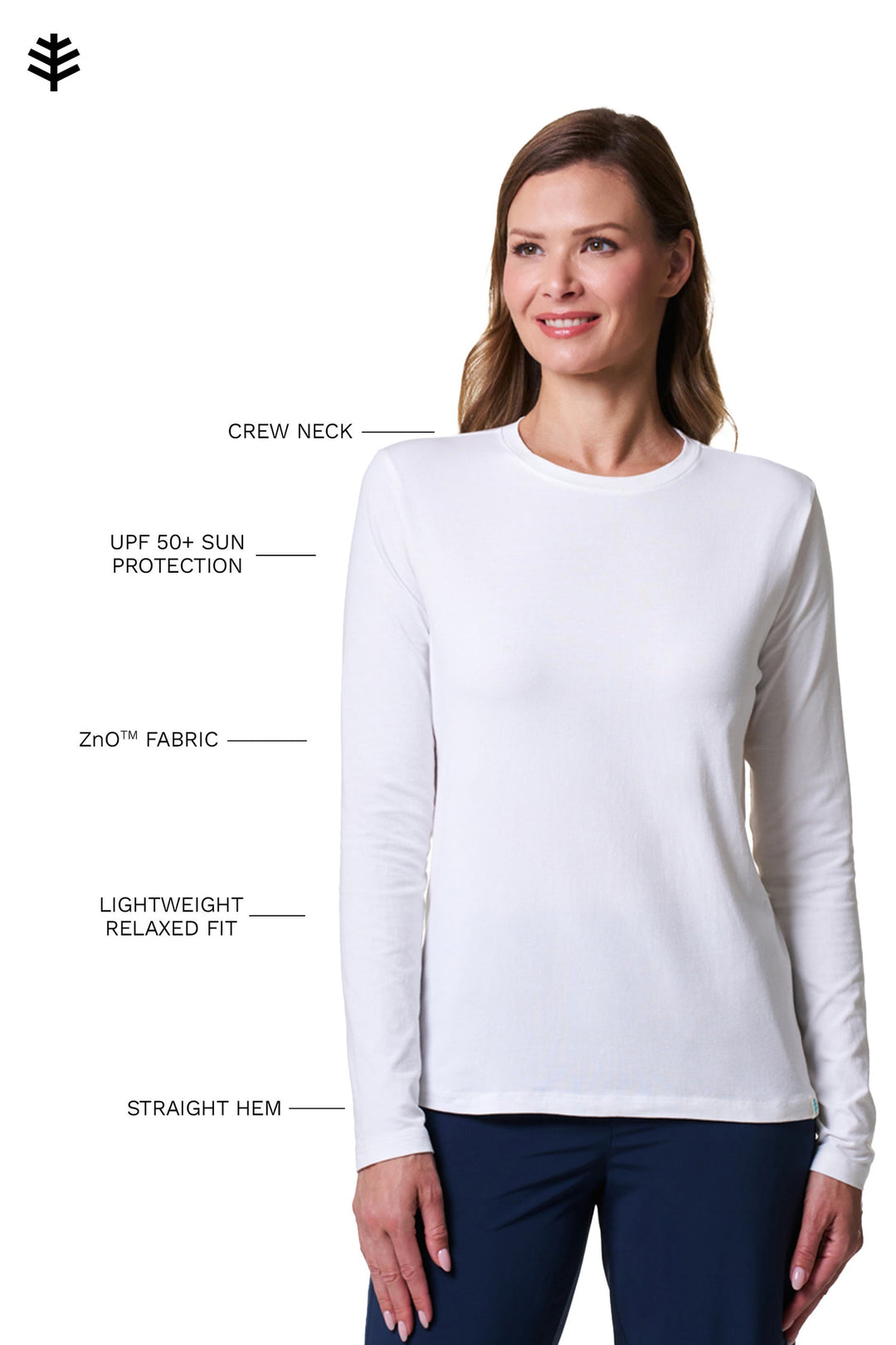 Women's Morada Everyday Long Sleeve T-Shirt | White — gallery