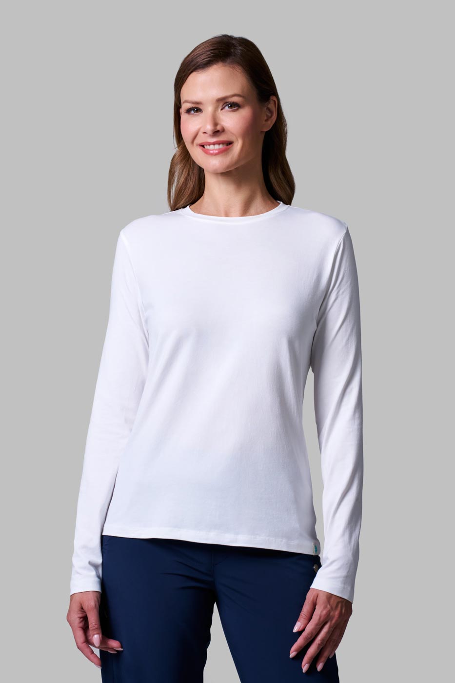 Women's Morada Everyday Long Sleeve T-Shirt | White — gallery