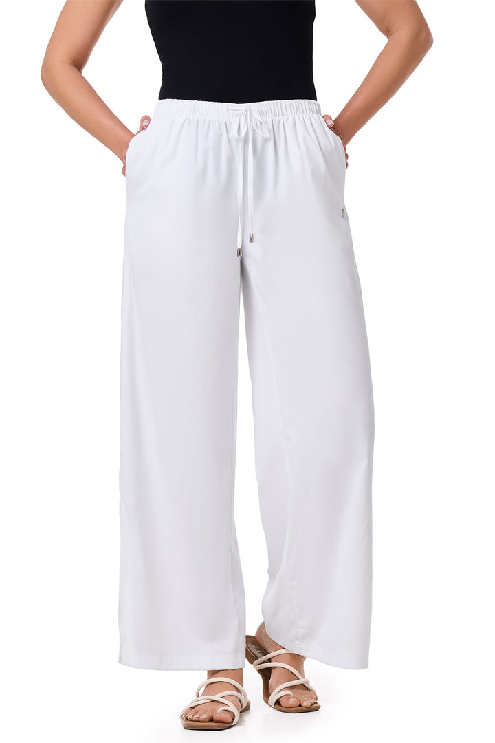 Women's Petra Wide Leg Pant | White — gallery