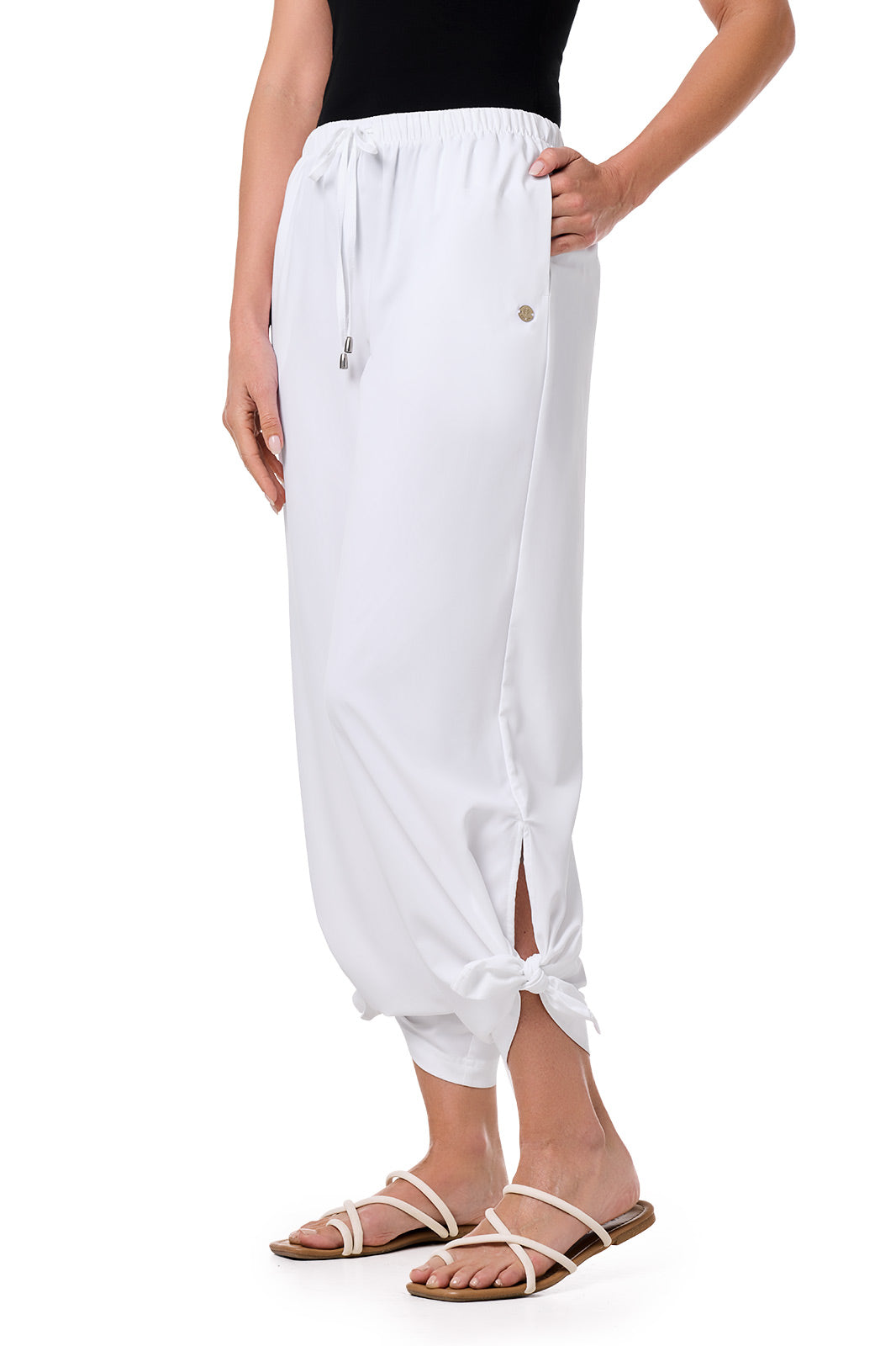 Women's Petra Wide Leg Pant | White — gallery