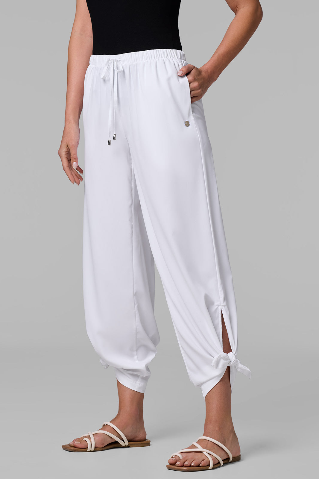 Women's Petra Wide Leg Pant | White — gallery
