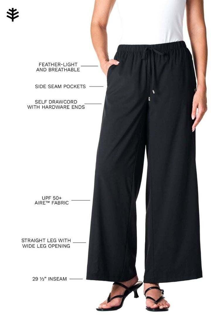 Women's Petra Wide Leg Pant | Black — gallery
