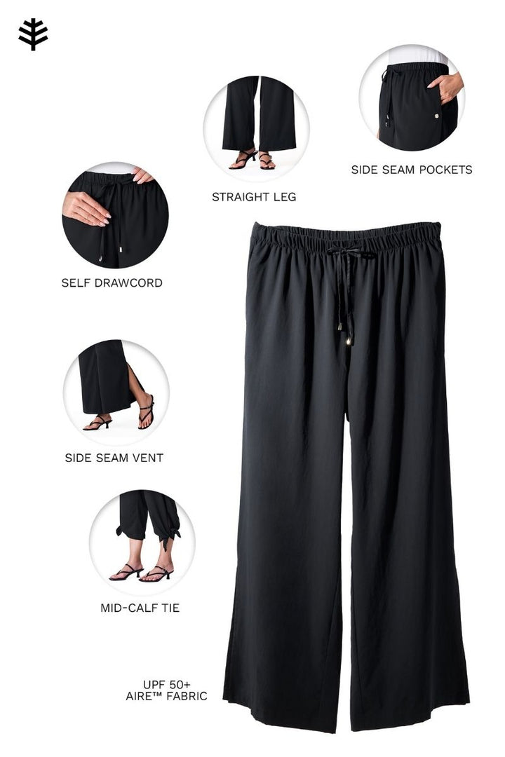 Women's Petra Wide Leg Pant | Black — gallery
