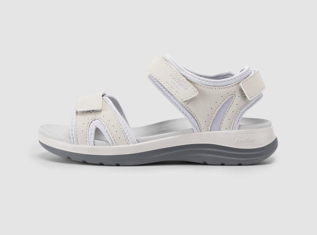 FlexiWalk Slip-On Sandals for Women - Pearl