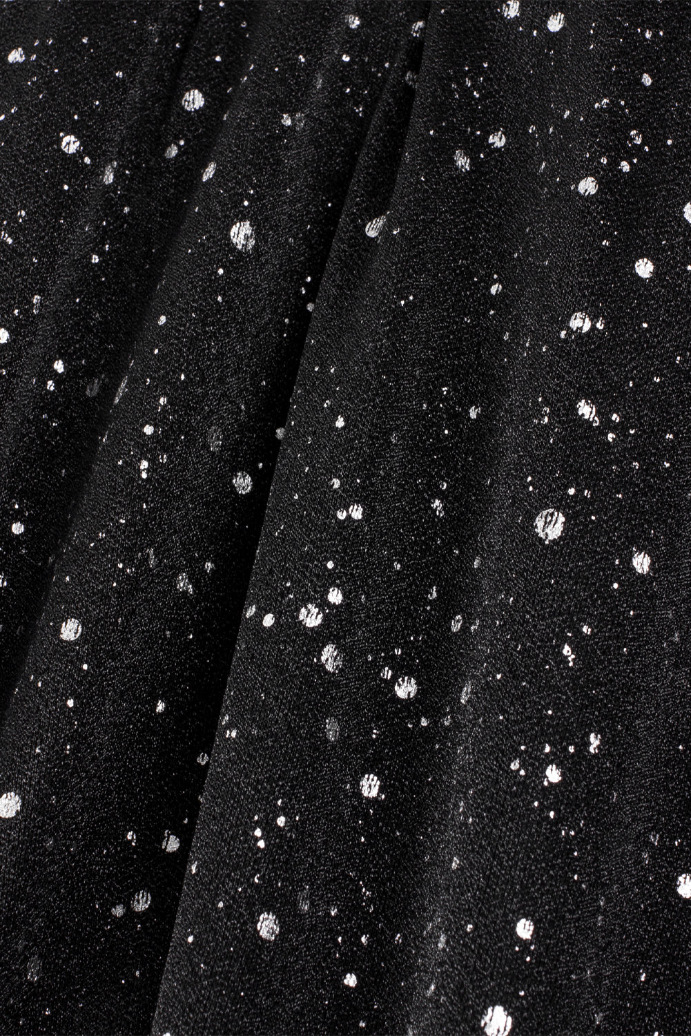 Black Glitter Dress with Mesh Overlay for Party Nights