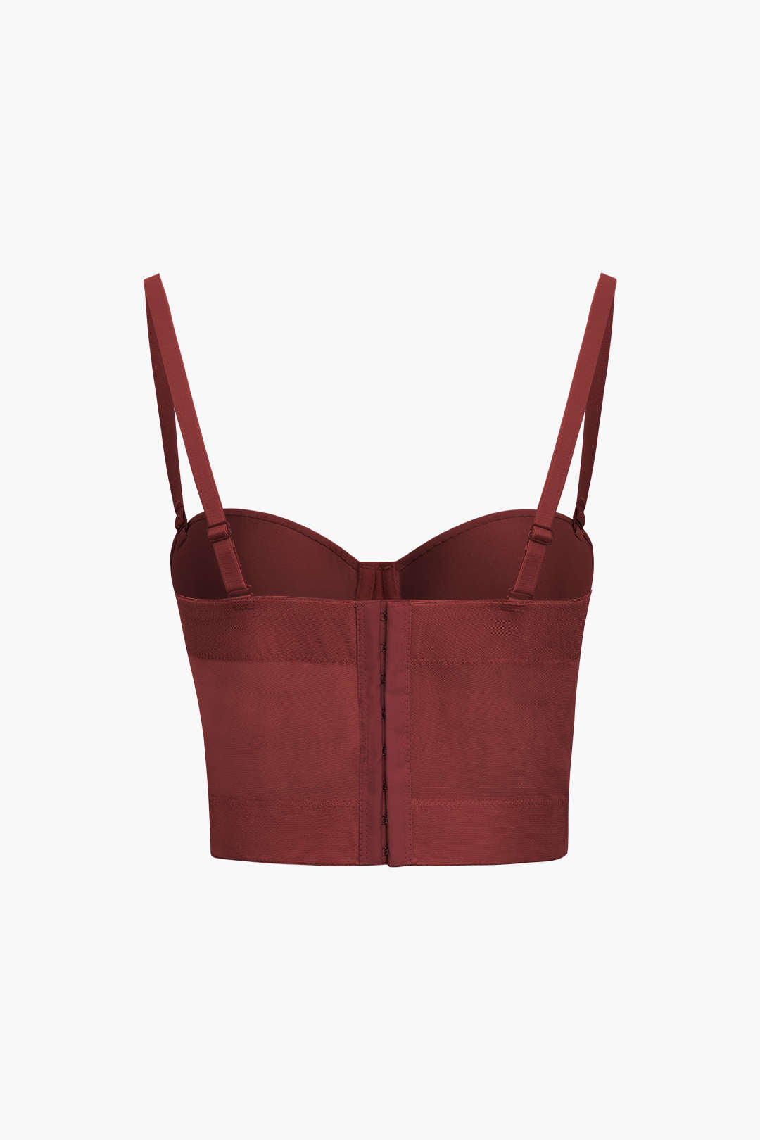 Sheer Mesh Underwire Bustier Top with Adjustable Straps