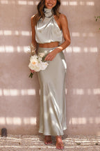 Inaia - Stylish Long Skirt Ensemble