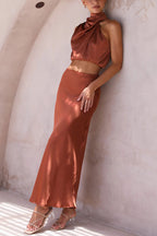 Inaia - Stylish Long Skirt Ensemble