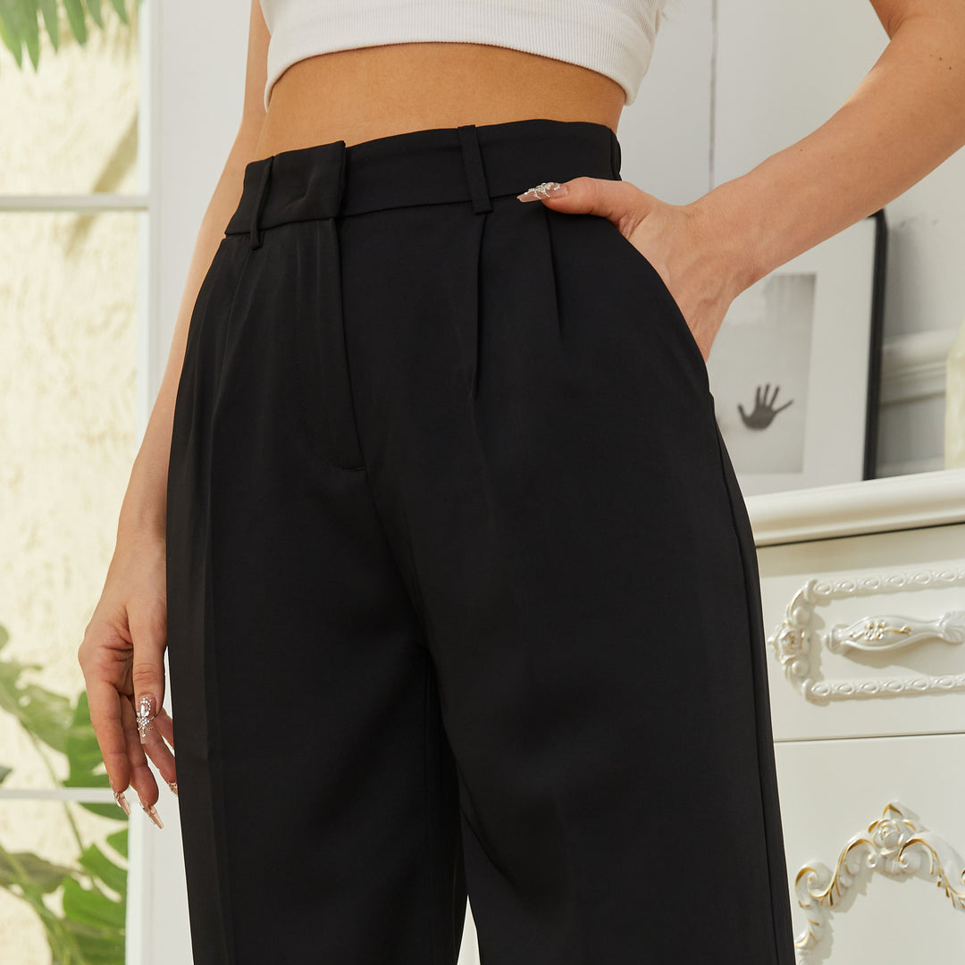 Loose Office Trousers Business Casual Pants Tall Type for Women - gallery