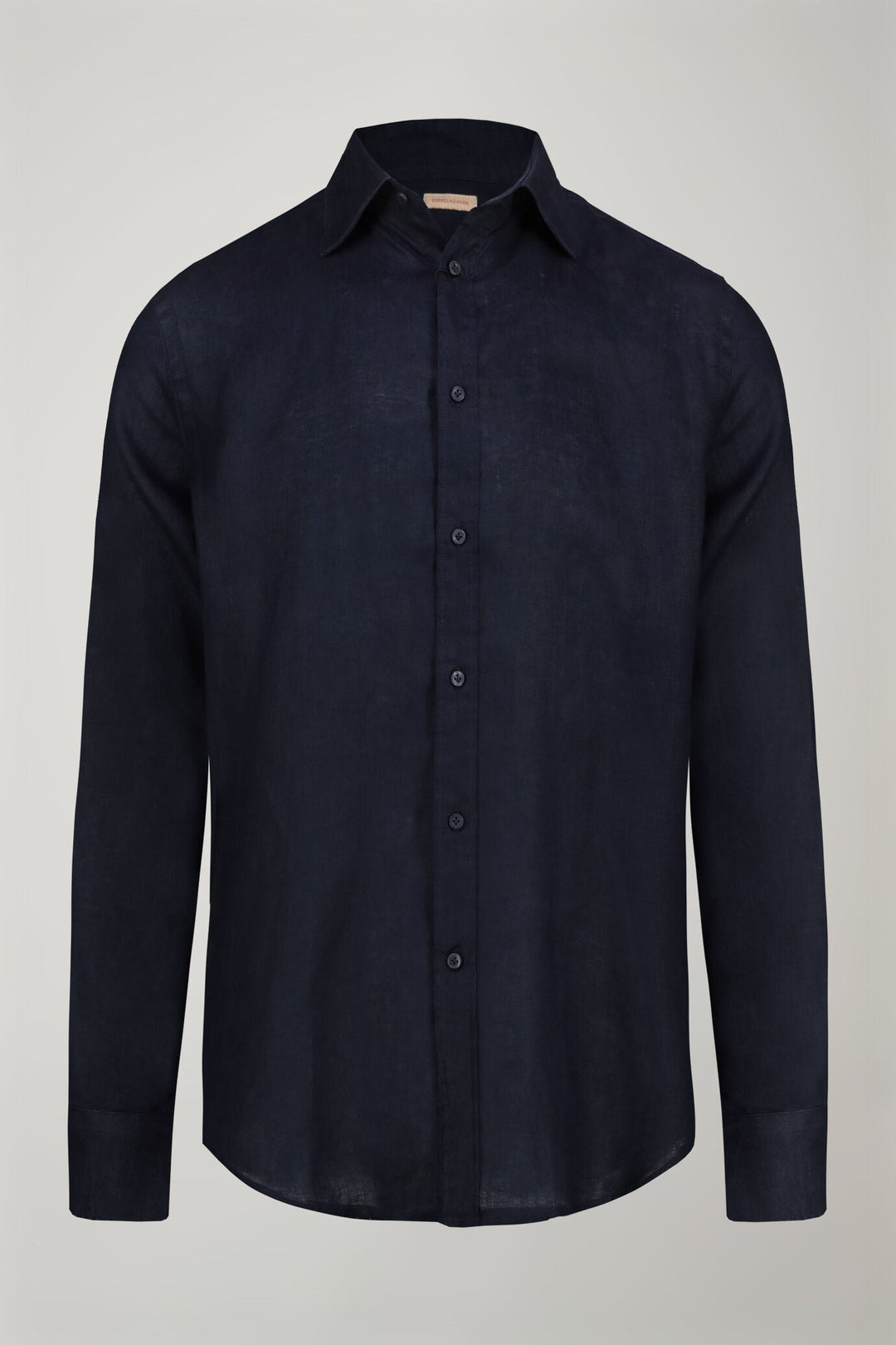 Classic Collar Pure Linen Comfort Shirt for Men — DK BLUE
