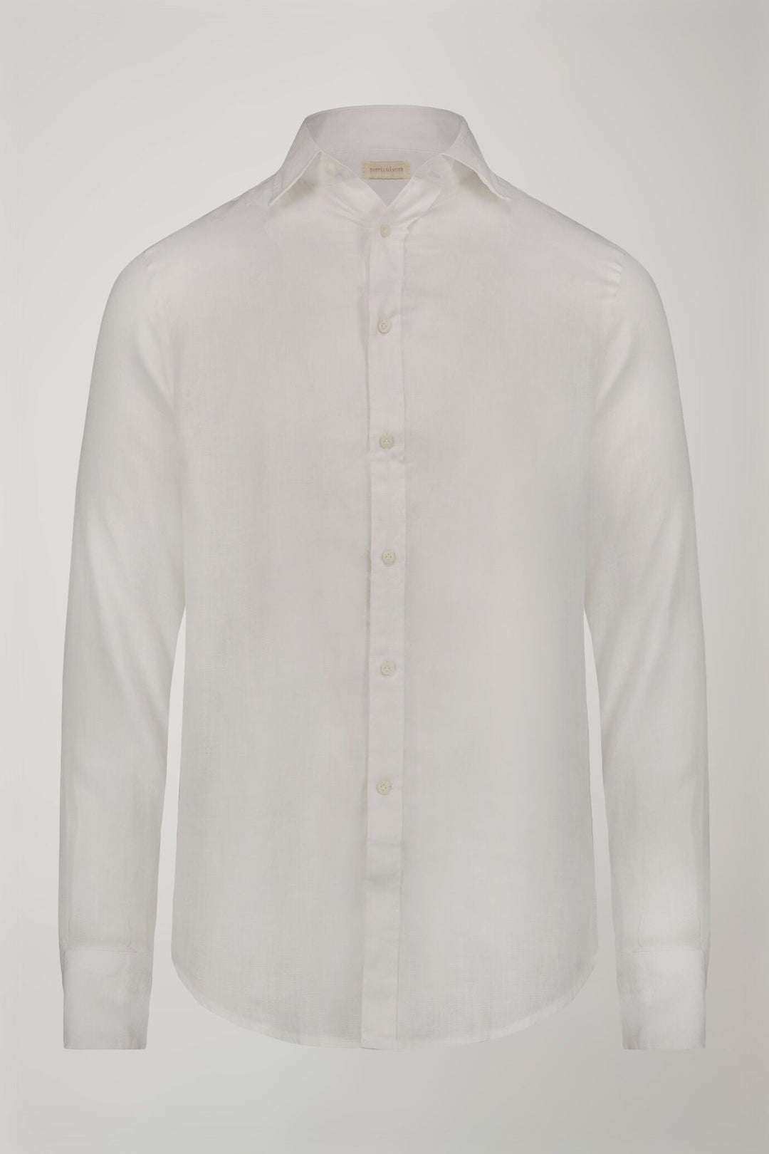 Classic Collar Pure Linen Comfort Shirt for Men — WHITE