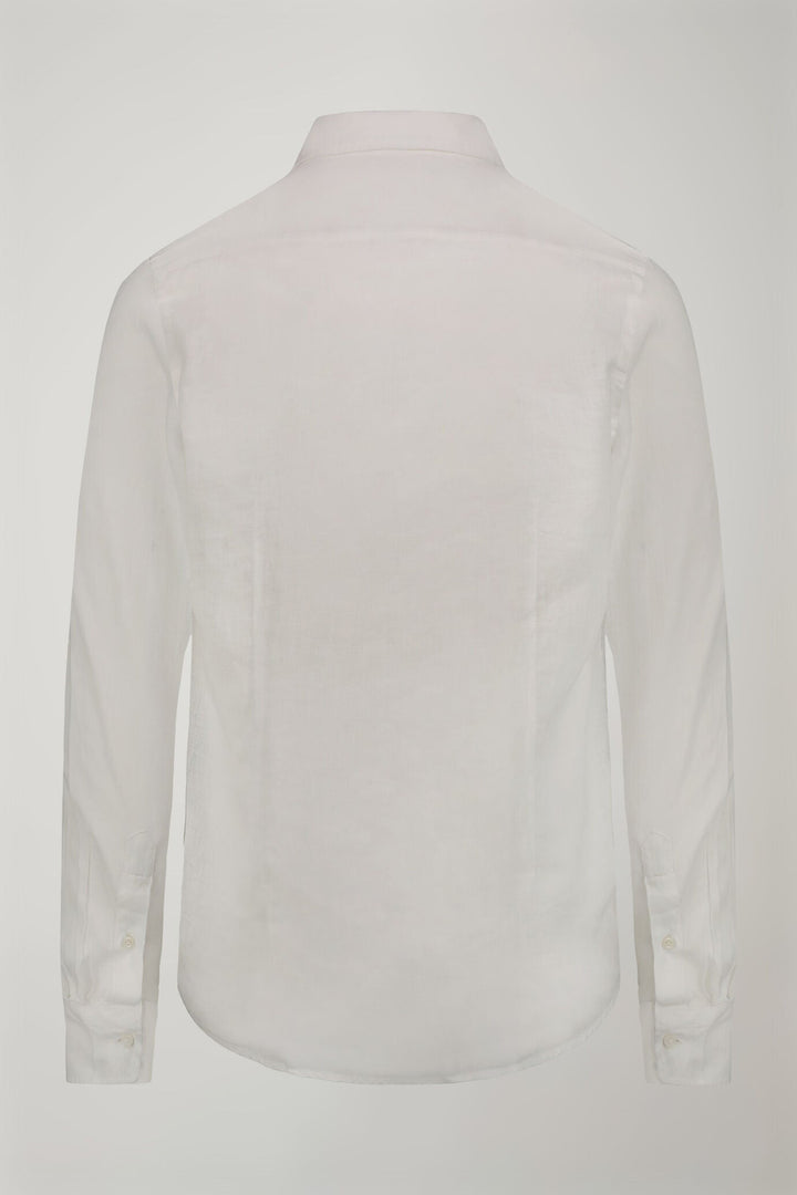 Classic Collar Pure Linen Comfort Shirt for Men — gallery