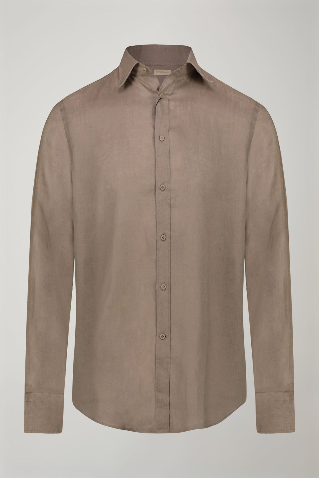 Classic Collar Pure Linen Comfort Shirt for Men — BEIGE