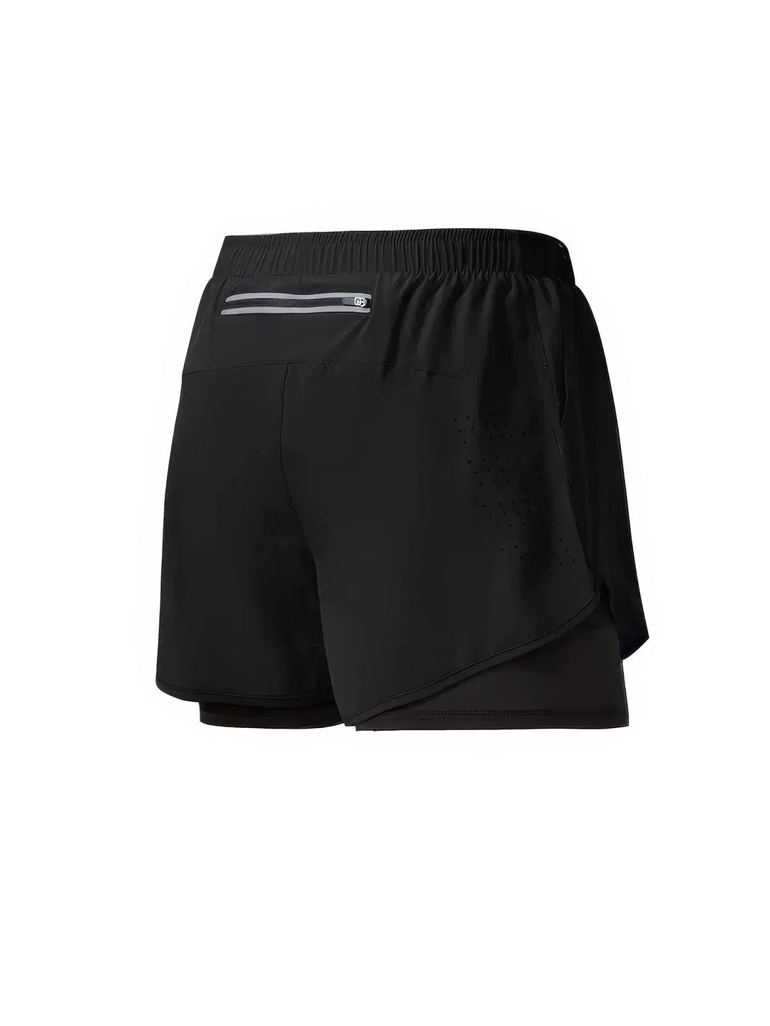 Quick-Dry Running & Training Shorts for Men - Black