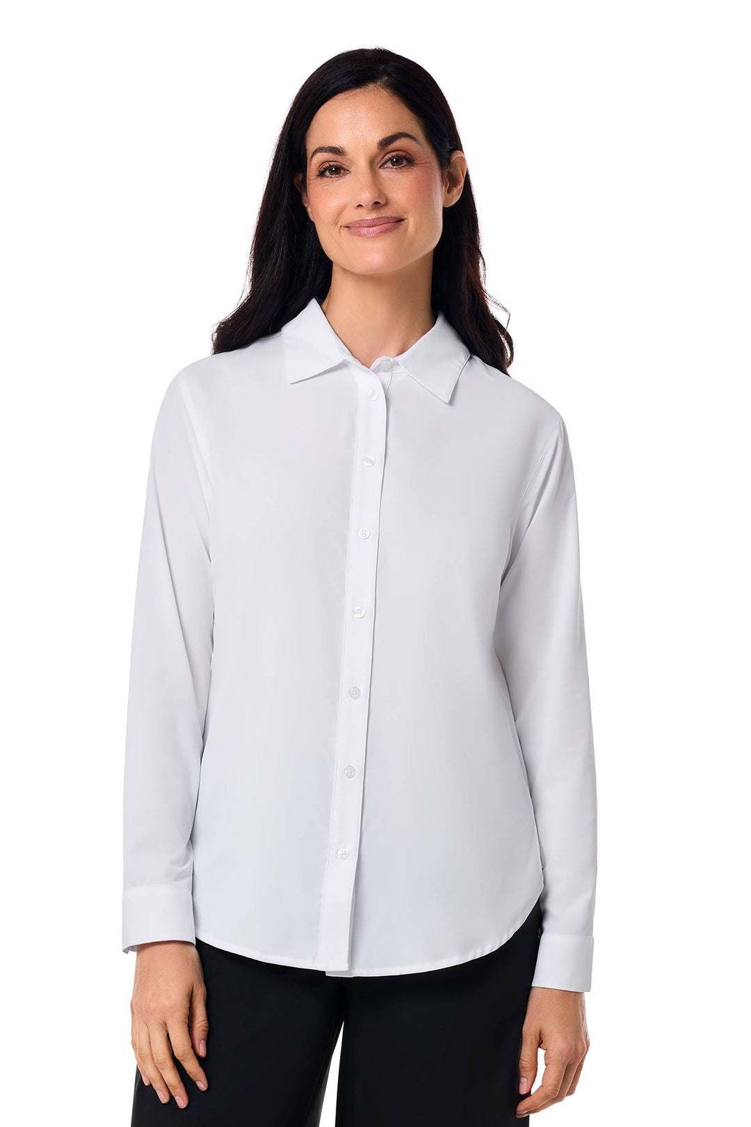 Women's Rhodes Long Sleeve Shirt | White — gallery