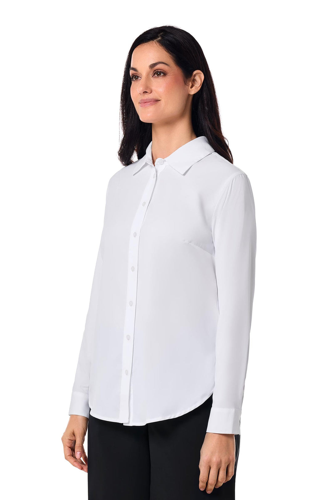 Women's Rhodes Long Sleeve Shirt | White — gallery