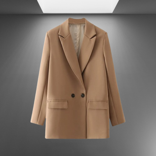 Double-Breasted Blazer for Women - Tailored Professional Fit
