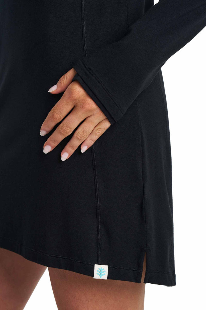 Women's Catalina Beach Cover-Up Dress | Black — gallery