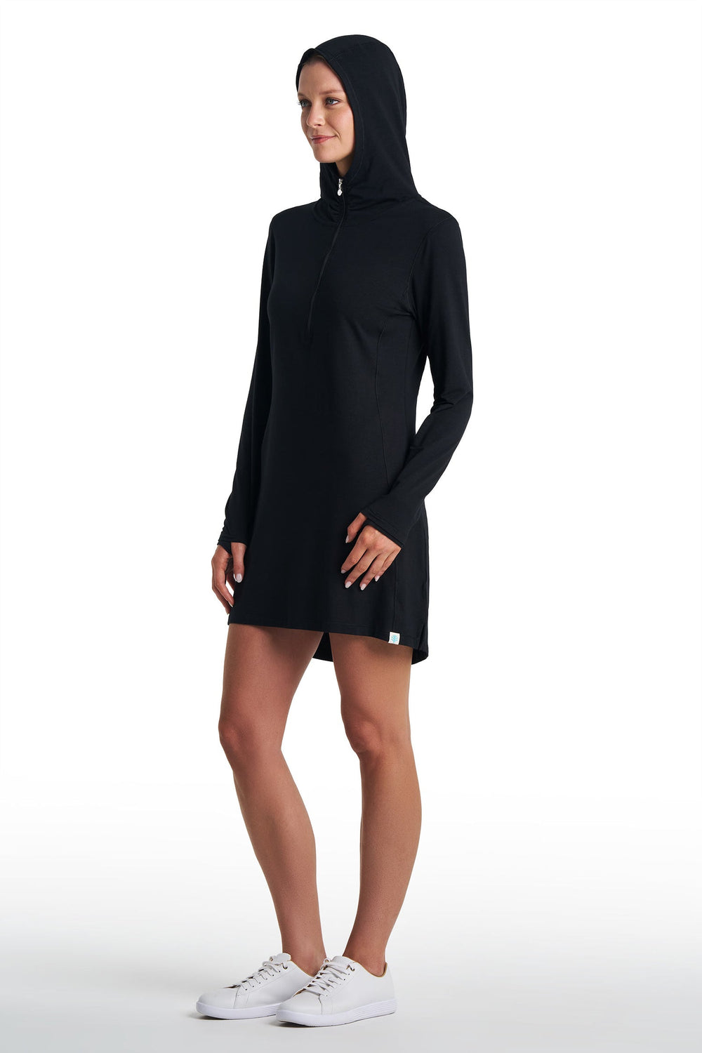 Women's Catalina Beach Cover-Up Dress | Black — gallery