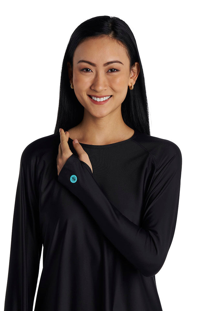 Women's Seacoast Crew Cover Up Dress | Black — gallery