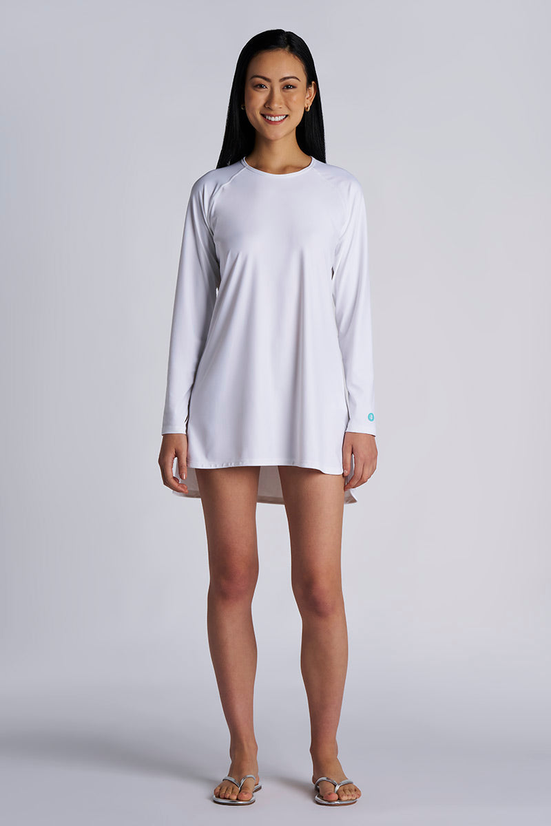 Women's Seacoast Crew Cover Up Dress | White