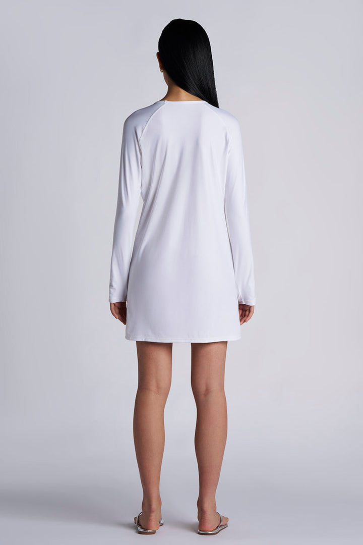 Women's Seacoast Crew Cover Up Dress | White — gallery