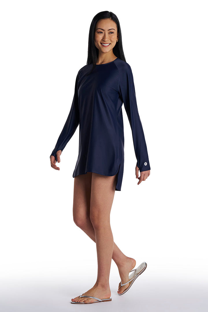 Women's Seacoast Crew Cover Up Dress | Navy — gallery