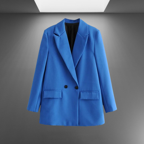 Double-Breasted Blazer for Women - Tailored Professional Fit
