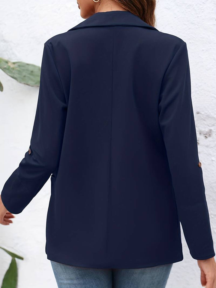 Open-Front Blazer with an Unstructured Relaxed Cut