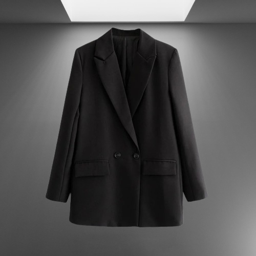 Double-Breasted Blazer for Women - Tailored Professional Fit