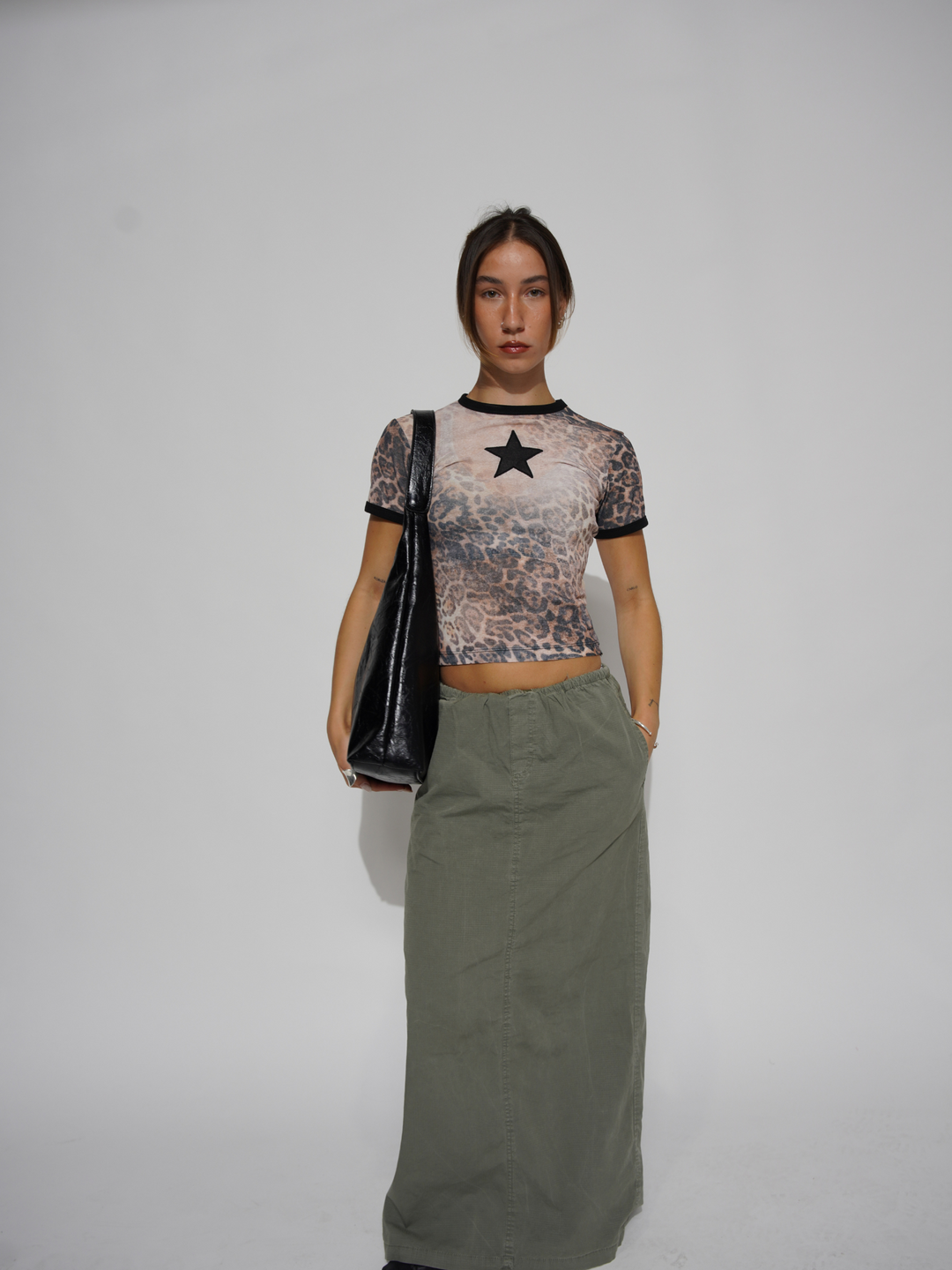 Worn-in Distressed Leather Tote Bag for Women