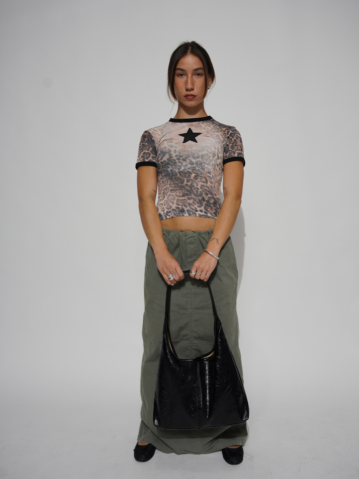Worn-in Distressed Leather Tote Bag for Women