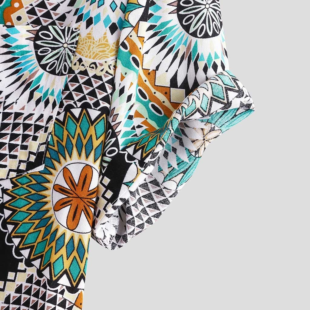 Vintage Printed Loose Casual Shirt for Men - gallery