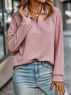 Solid Color V-Neck Sweater