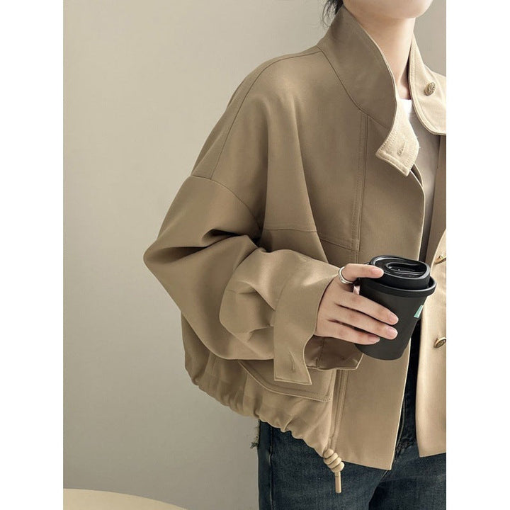 Daisy Floral Jacket with Structured Collar for Women