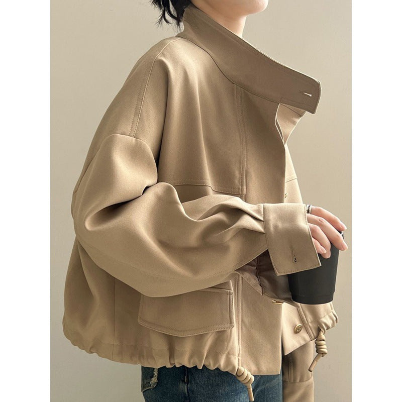 Daisy Floral Jacket with Structured Collar for Women