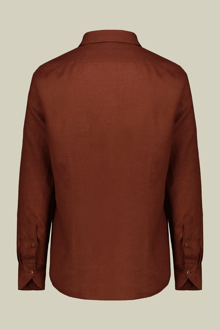 Classic Collar Pure Linen Shirt — Multi-Colour for Men — gallery