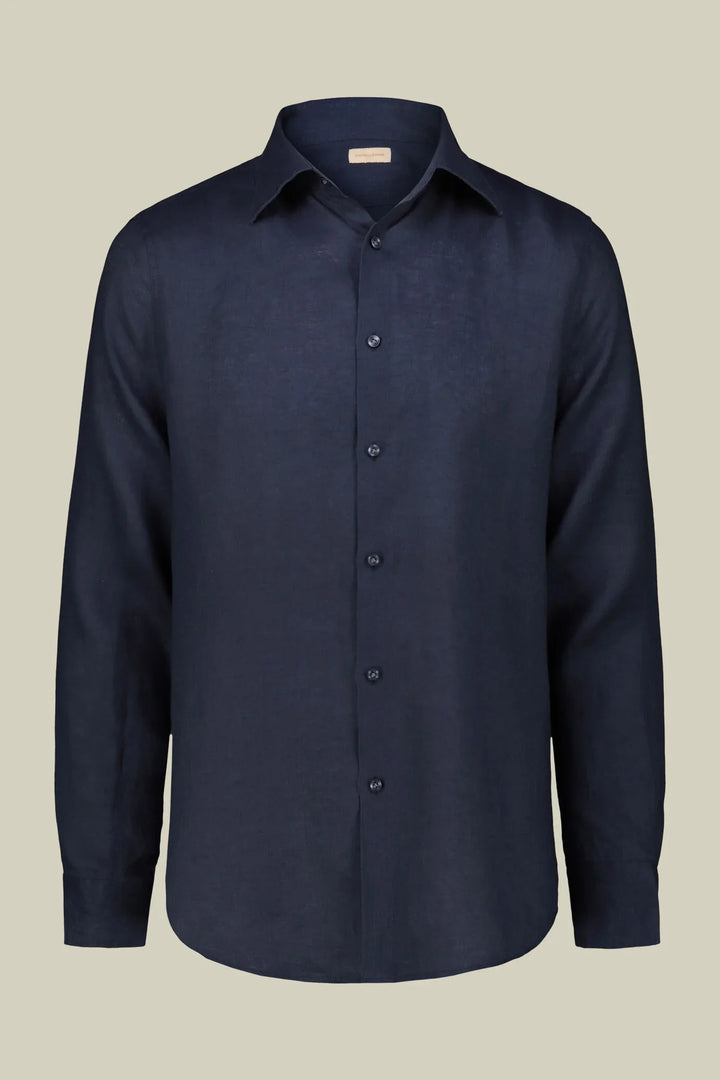 Classic Collar Pure Linen Shirt — Multi-Colour for Men — gallery