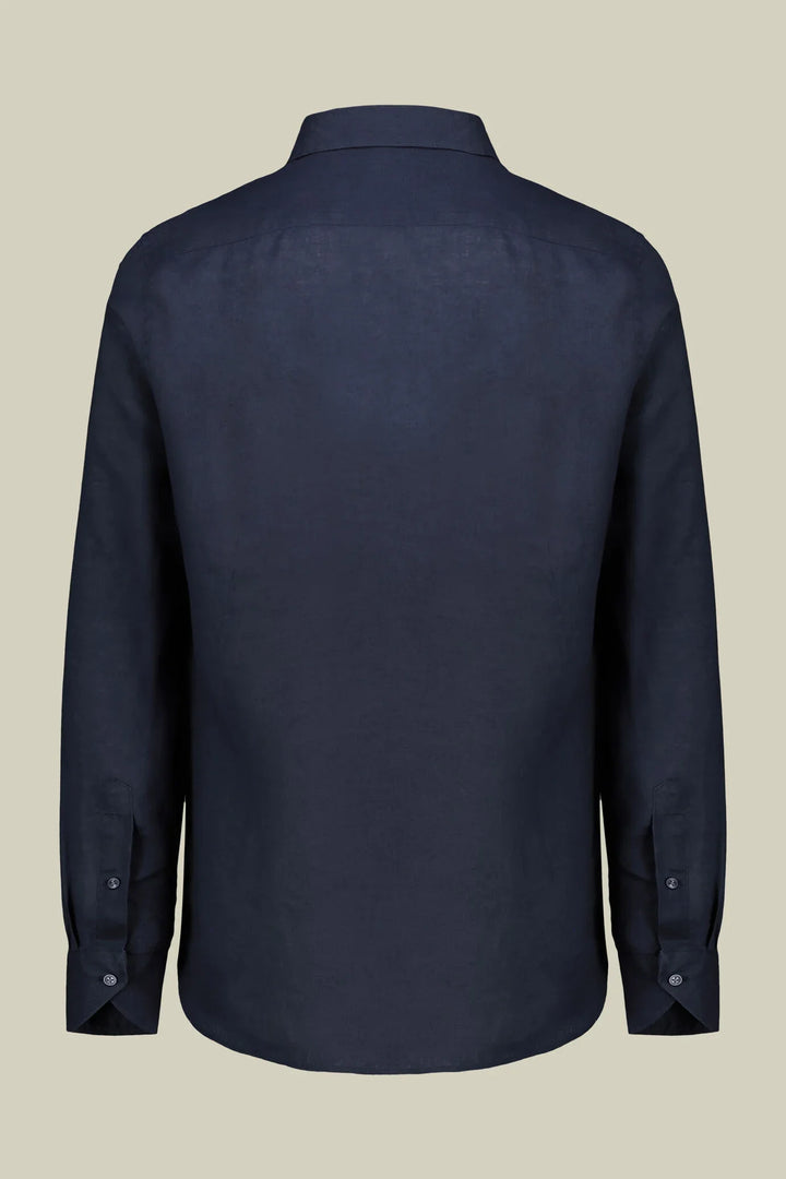 Classic Collar Pure Linen Shirt — Multi-Colour for Men — gallery
