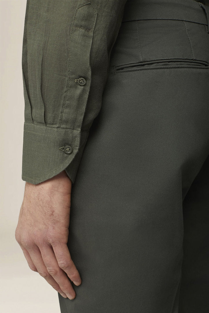 Classic Collar Pure Linen Shirt — Multi-Colour for Men — gallery