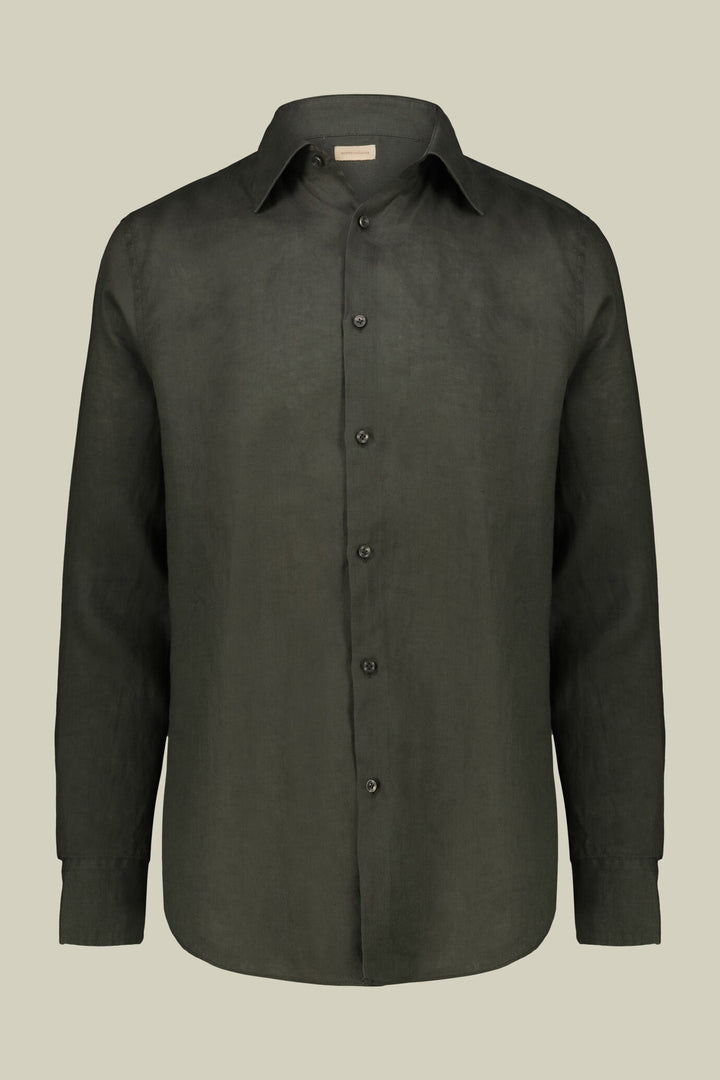 Classic Collar Pure Linen Shirt — Multi-Colour for Men — gallery