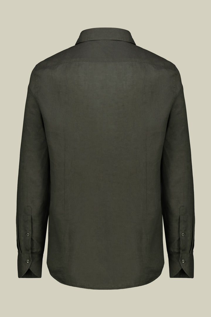 Classic Collar Pure Linen Shirt — Multi-Colour for Men — gallery