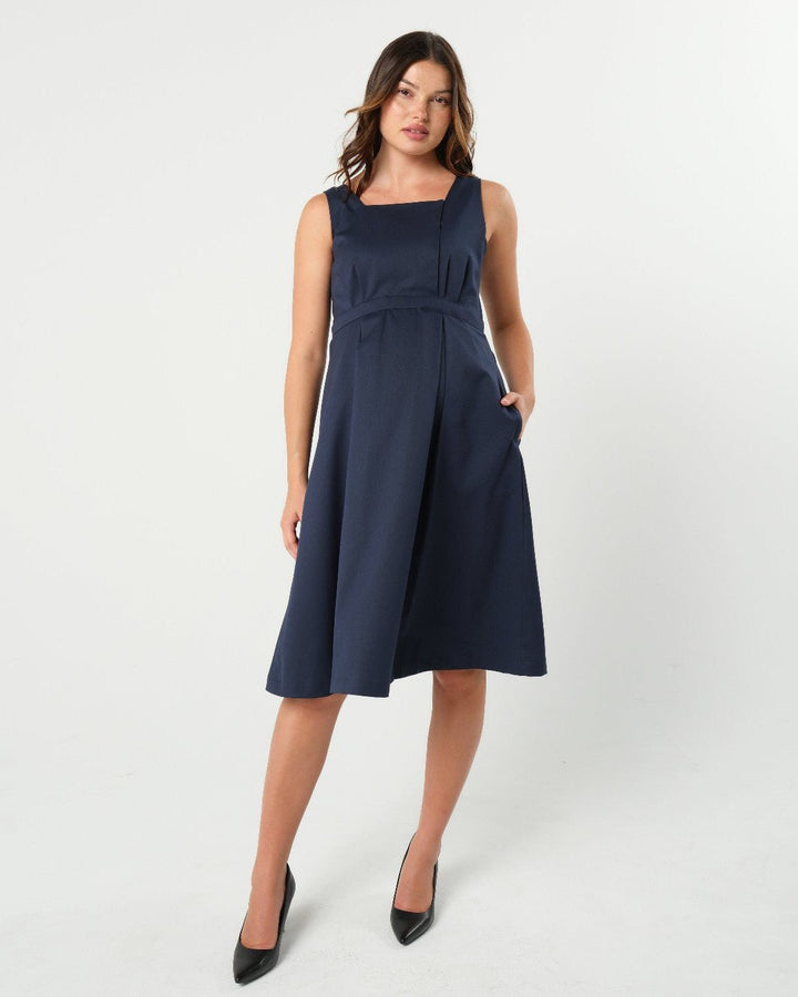 INTO THE BLUE Empire Maternity & Nursing Dress (Regular & Petite) — gallery