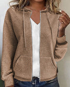 Women's Zip-Up Hooded Cardigan
