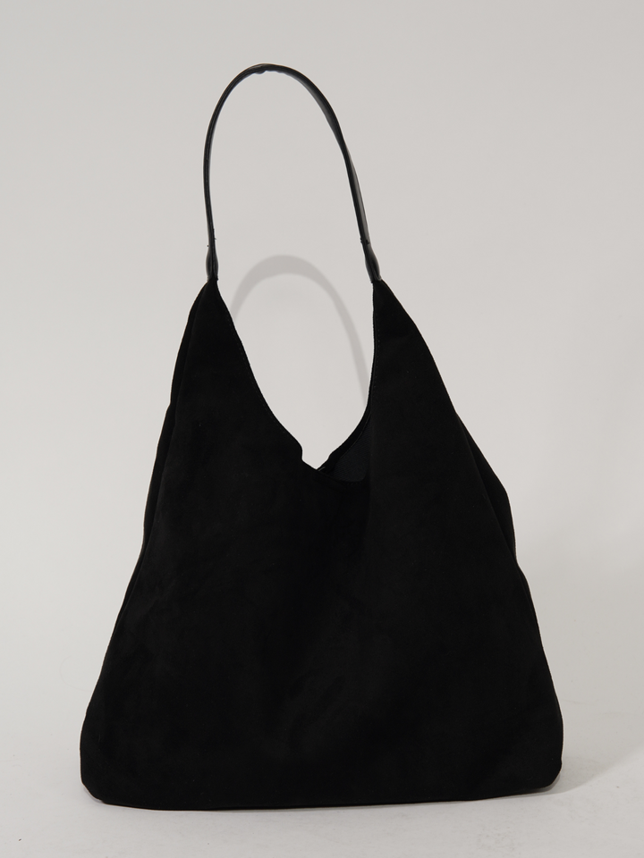 Structured Suede Tote – Spacious Everyday Handbag