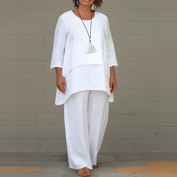 Marina Co-ord Set - Relaxed Matching Top and Trousers