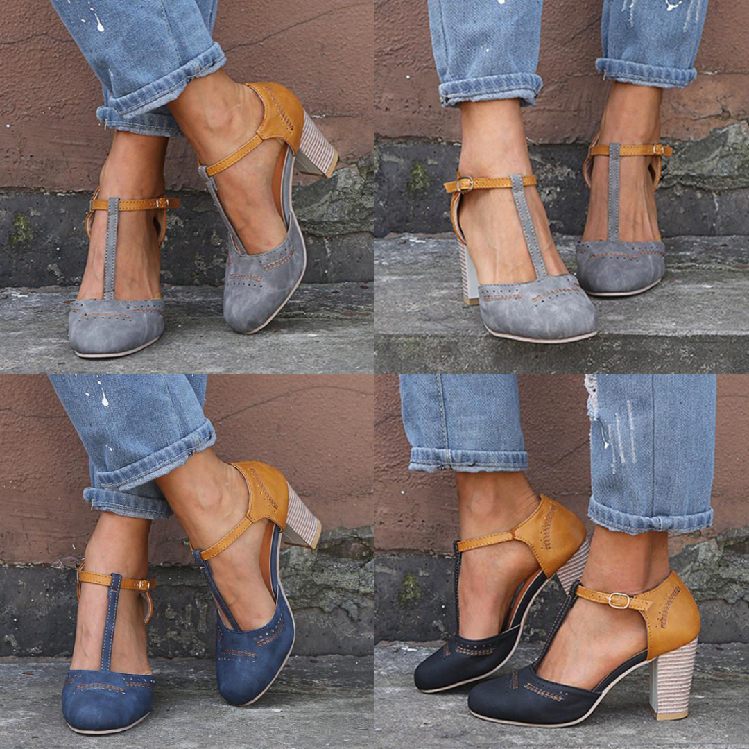 Vintage-Inspired Heels with a Pointed Toe - Women's