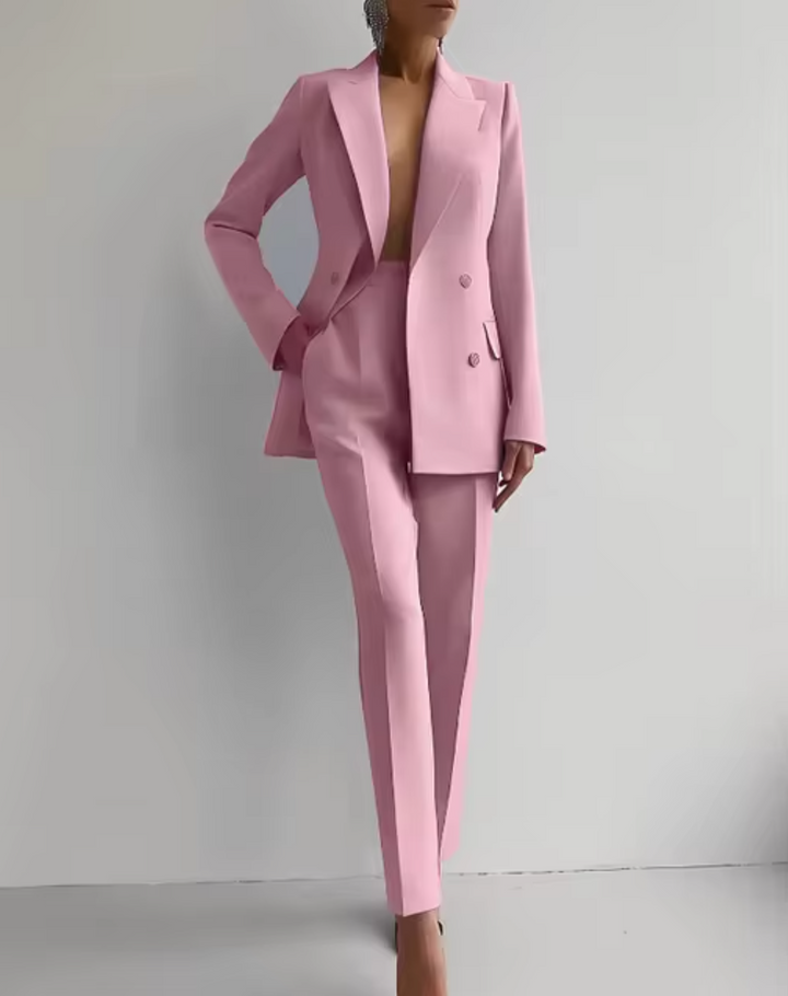 Elegant Blazer and Pants Set for Trousers for Women