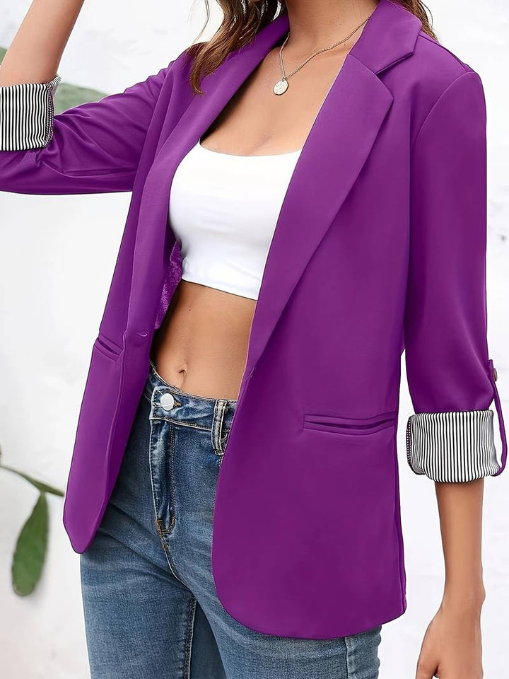 Open-Front Blazer with an Unstructured Relaxed Cut