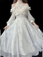 Elegant Midi Dress Inspired by Belle Époque Style